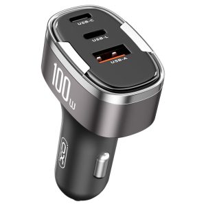 XO CC61 100W LIGHTNING OUTPUT INTELLIGENT CAR CHARGER (ΦΟΡΤΙΣΤΗΣ ΑΥΤΟΚΙΝΗΤΟΥ) (16.006.0282)